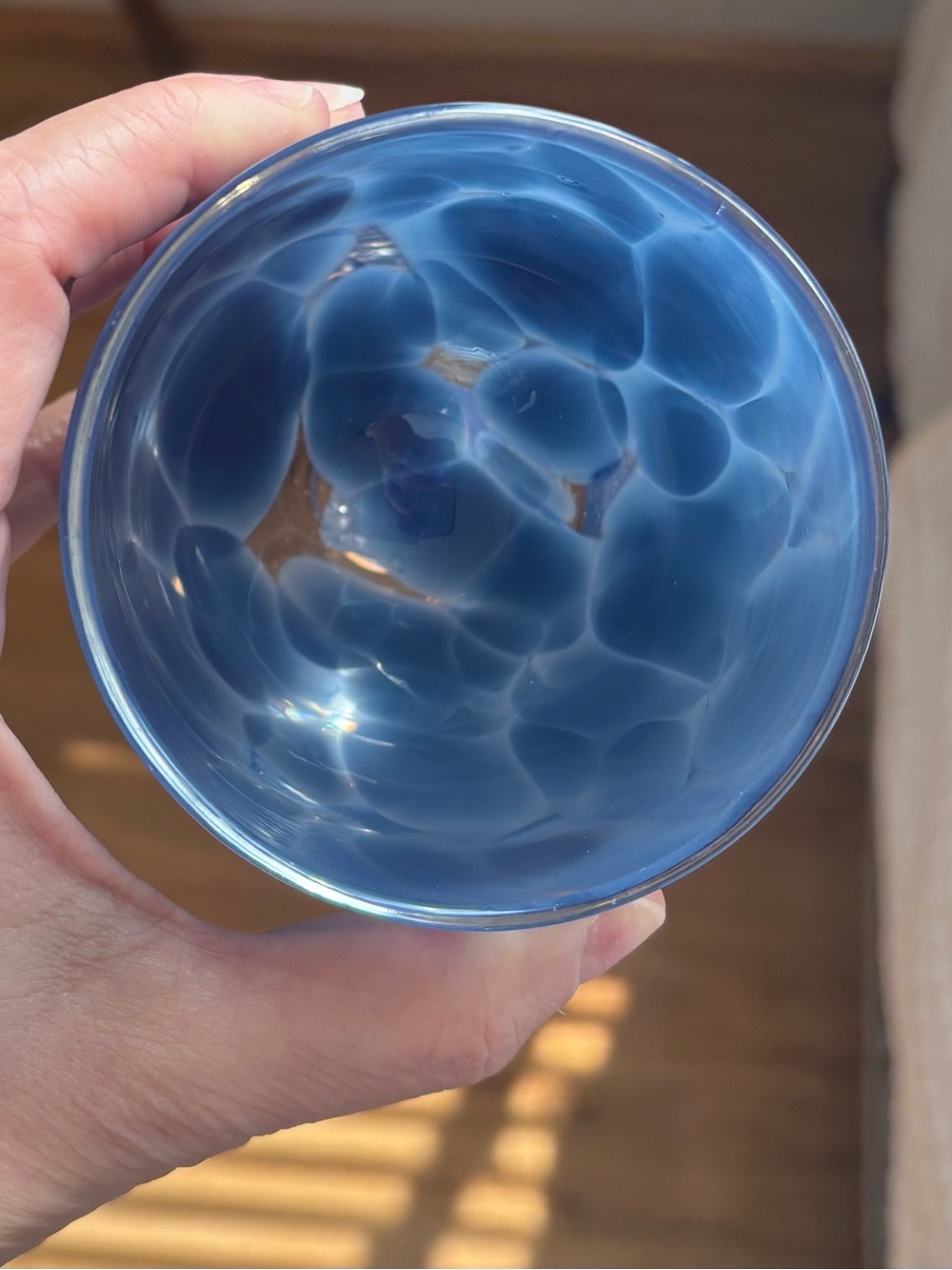 EUC Glassybaby x Grey’s Anatomy “Seattle Grace” Hand-Blown Candle Holder 💙 - Picture 4 of 7